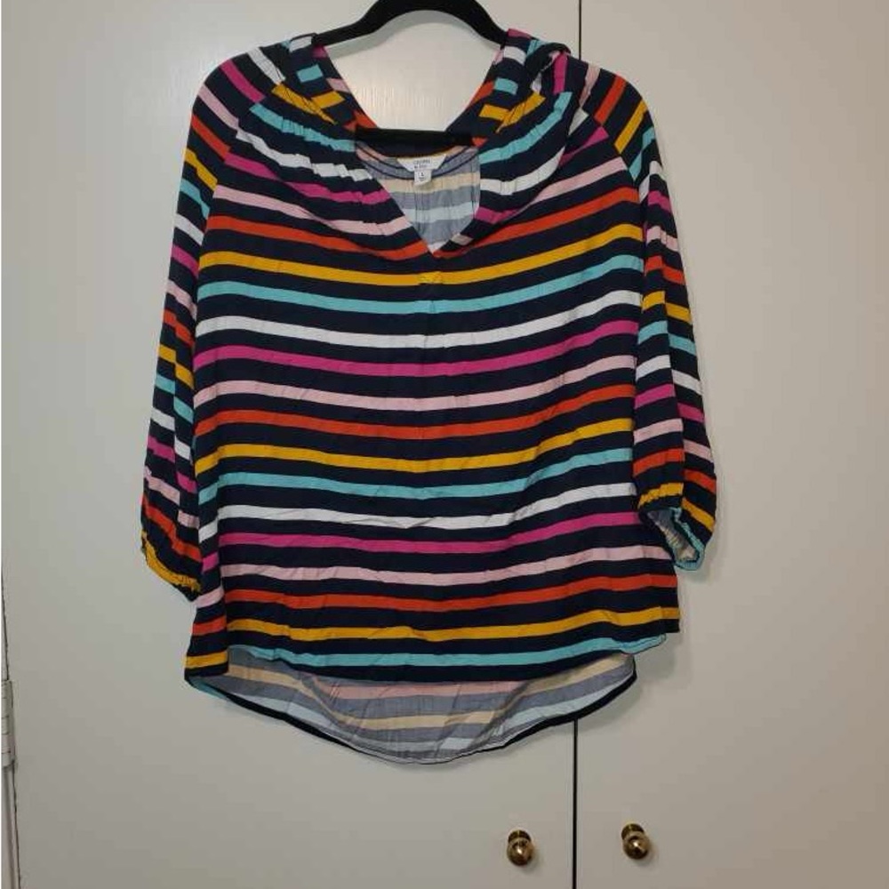 Stripped fun color shirt